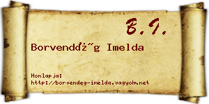 Borvendég Imelda névjegykártya